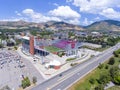 Rice Eccles Stadium aerial view Salt Lake City, Utah, USA Royalty Free Stock Photo